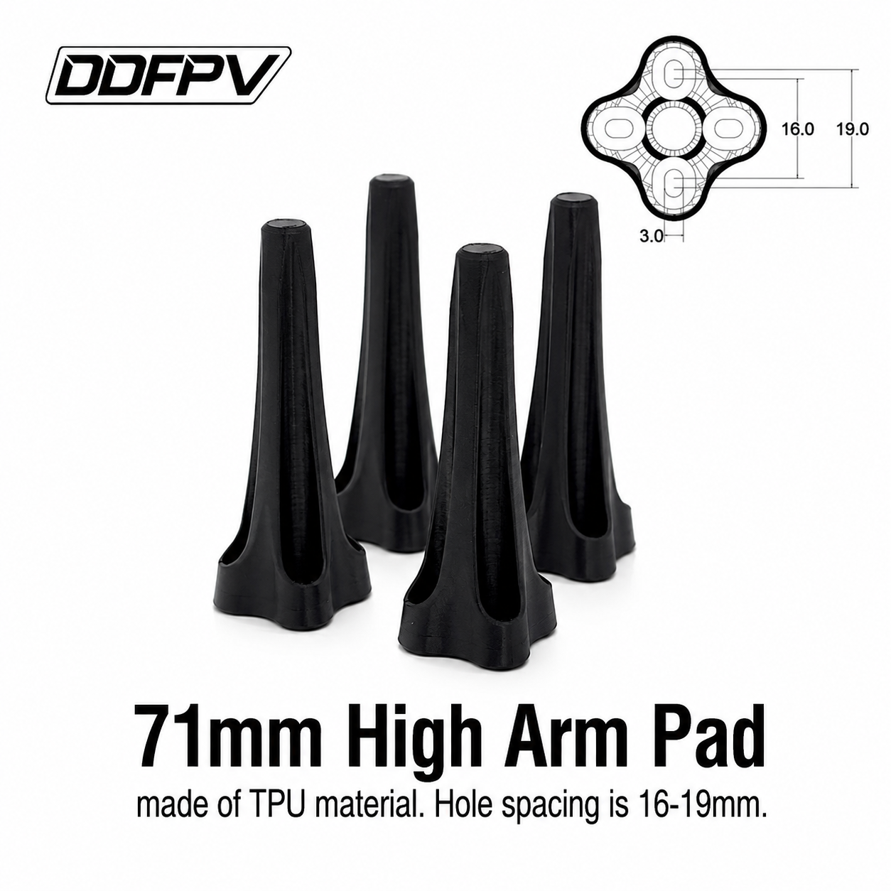 Fpv Drone Tool Kit - ชุดอุปกรณ์ลงจอดแบบยูนิเวอร์แซล FPV 3 มิติ พิมพ์ด้วย TPU