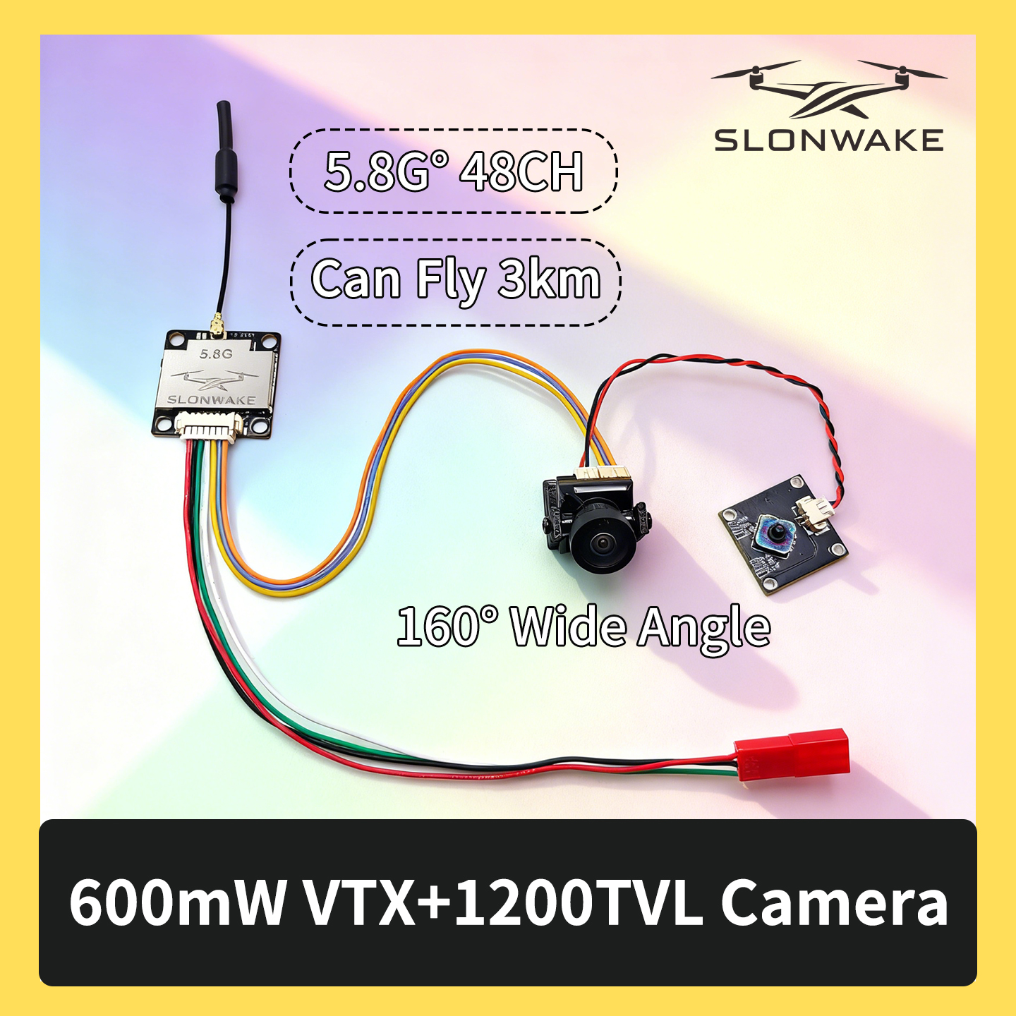 Fpv Drone Vtx - ชุดส่งสัญญาณวิดีโอและกล้อง SLONWAKE 5.8G 600mW 7-24V FPV,