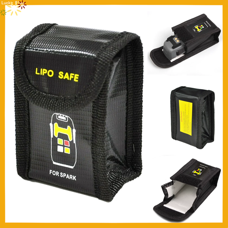 Fpv Drone Bag - ถุงนิรภัยแบตเตอรี่ลิโพ ป้องกันการระเบิด ทนไฟ ขนาด 50x45x80 มม.