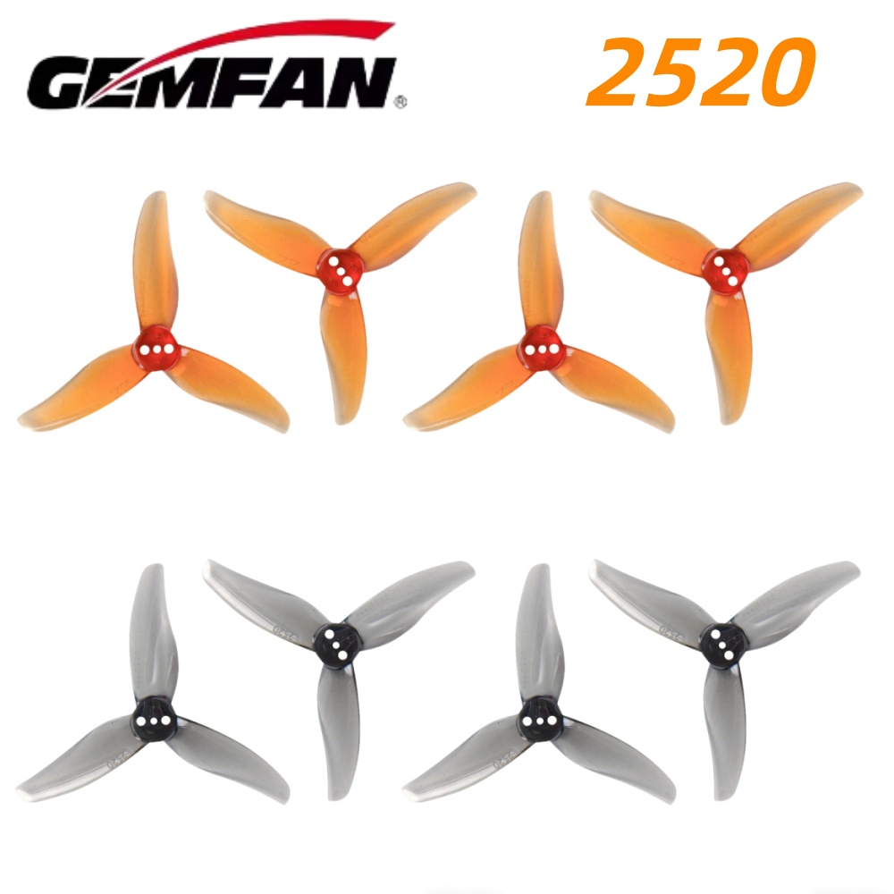 Fpv Drone Propeller - 4 คู่เจมแฟน ฮิวริเคน 2520 2.5X2X3 ใบพัดพีซี