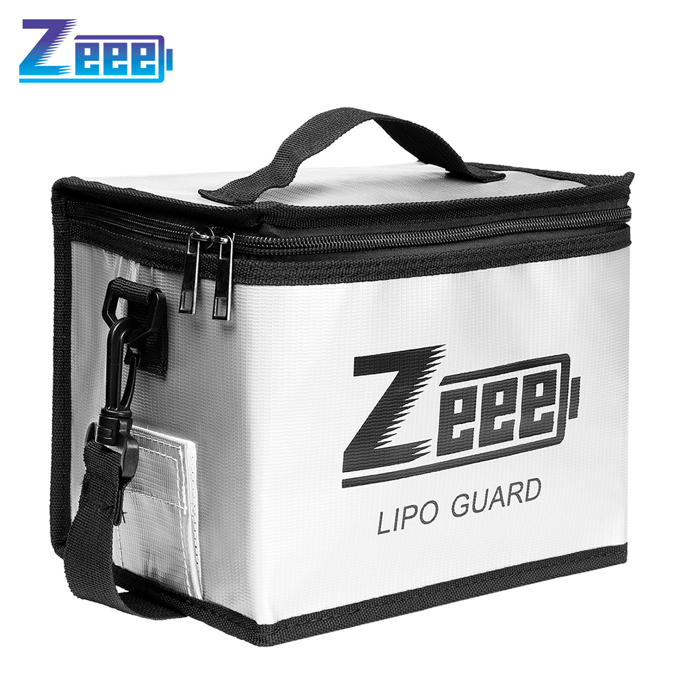 Fpv Drone Bag - Zeee Lipo แบตเตอรี่ปลอดภัยกระเป๋า 215*145*165 มม.ทนไฟป้องกันการระเบิดกระเป๋า RC