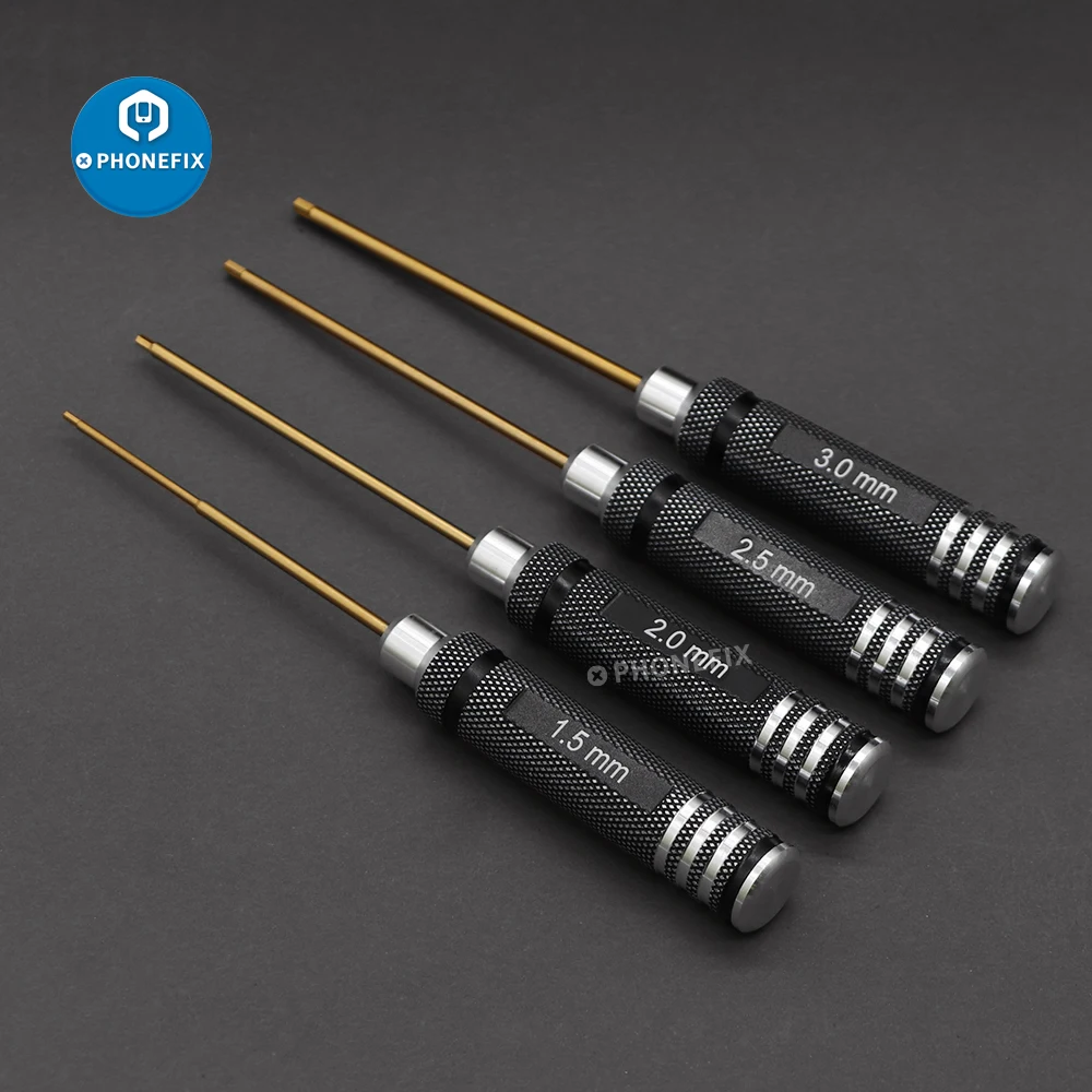 Fpv Drone Tool Kit - 4 ชิ้น ชุดเครื่องมือไขควงหกเหลี่ยมอเนกประสงค์ 1.5/2.0/2.5/3.0 มม. ชุดไขควงหกเหลี่ยมสำหรับรถ