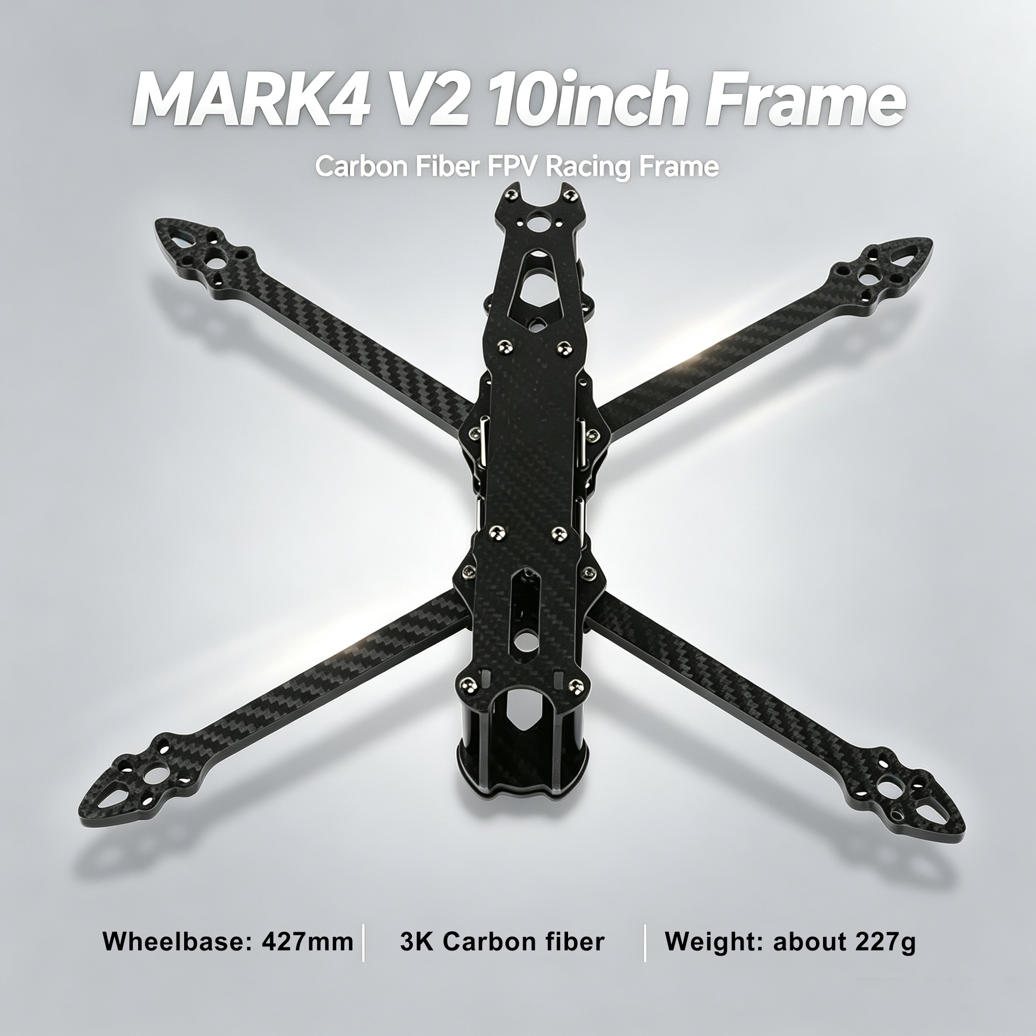 Fpv Drone Camera - ชุดโครงคาร์บอนไฟเบอร์สำหรับโดรน MARK4 FPV รุ่น Mark4 V2