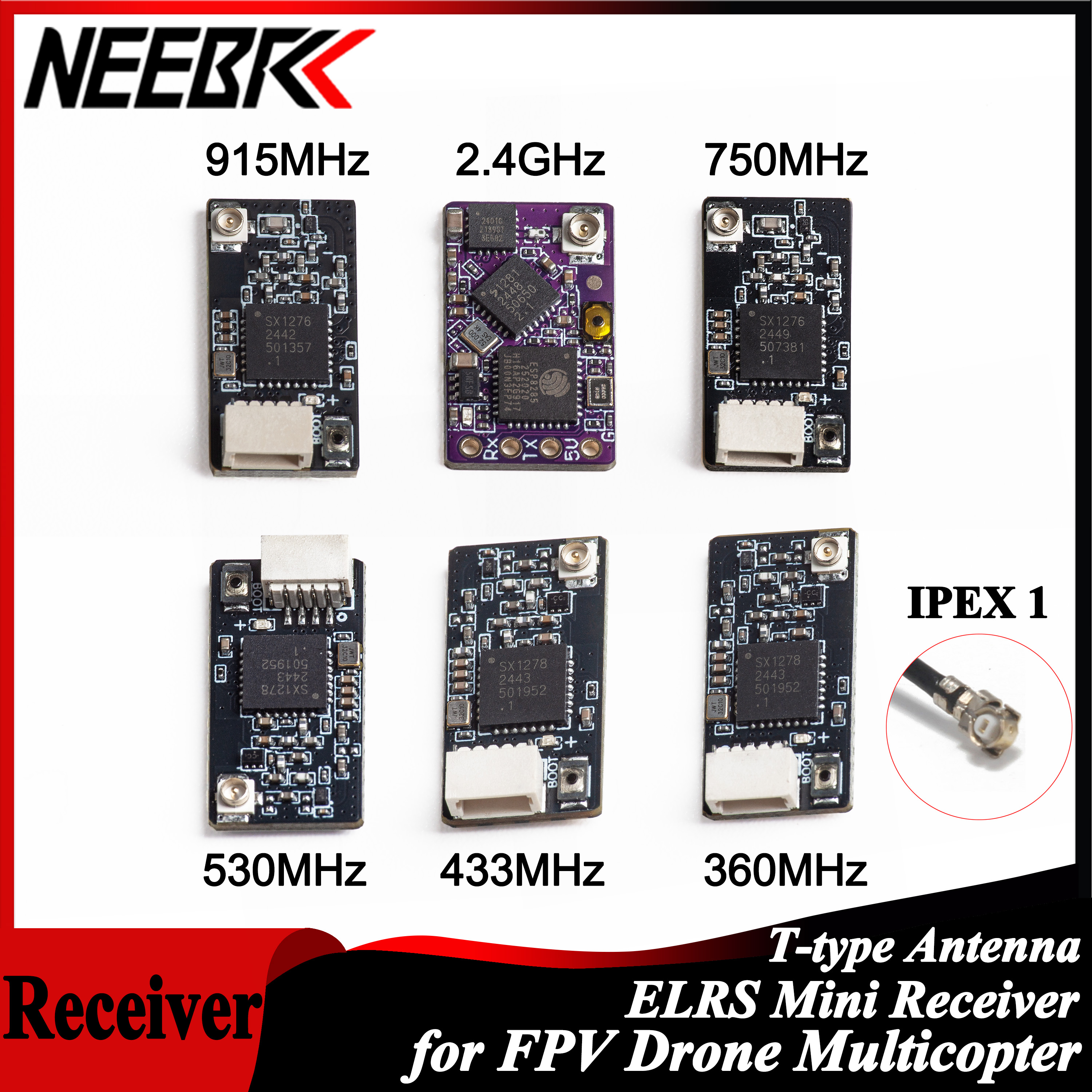 Fpv Drone Antenna - NEEBRC ELRS 2.4G/915 Mhz/360 Mhz/433 MHz/530