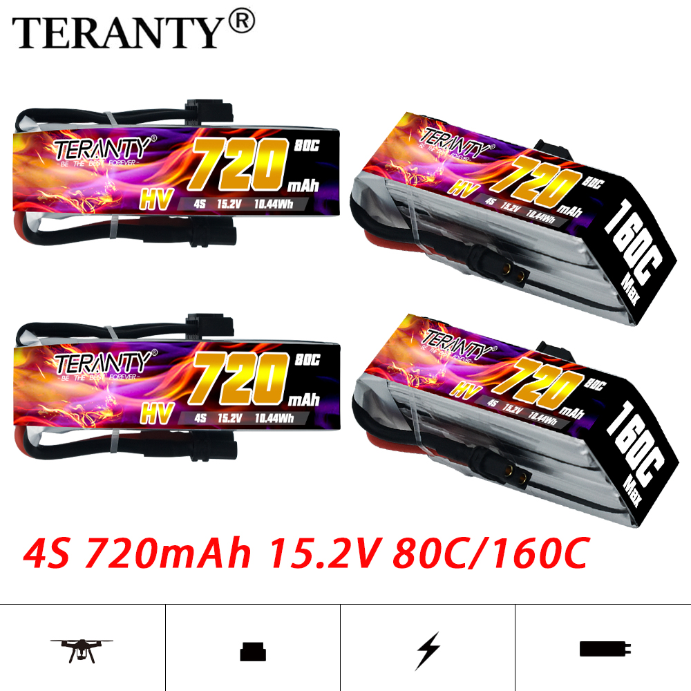 Fpv Drone Kit - TERANTY 720mAh 4S 15.2V HV แบตเตอรี่ลิโป้