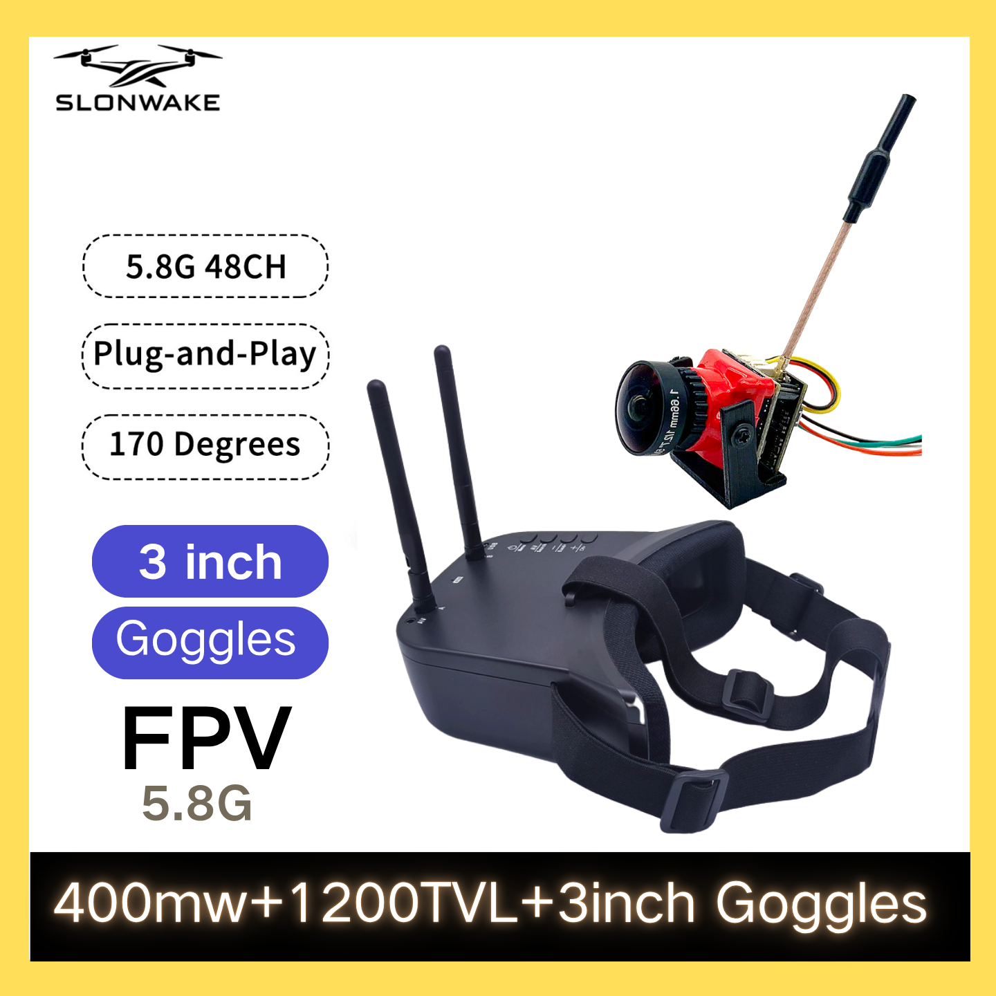 Fpv Drone Vtx - SLONWAKE 5.8G 48CH FPV 400mw VTX