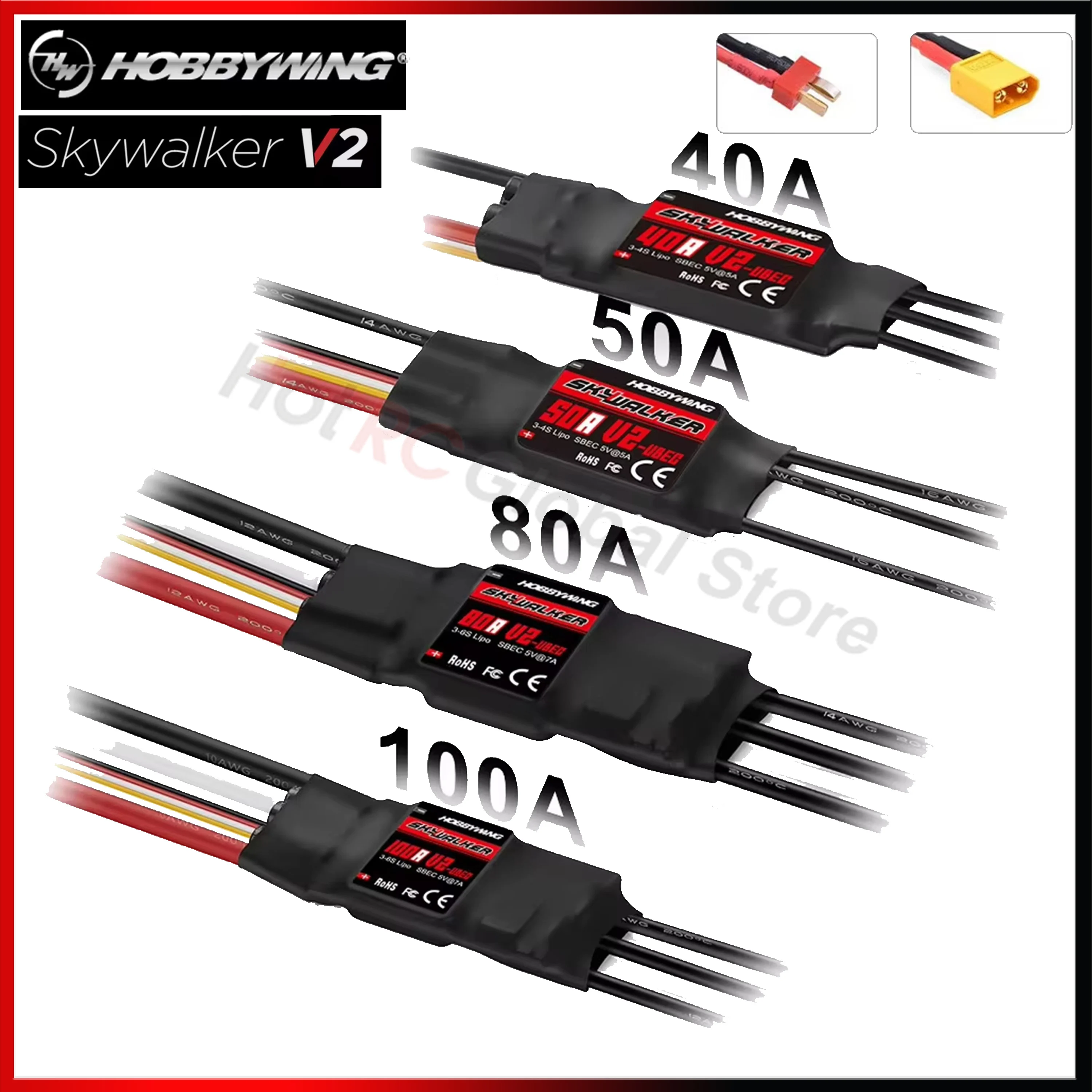 Fpv Drone Esc - Hobbywing Skywalker ชุด V2 50A 40A