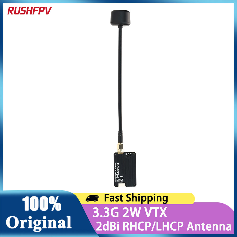 Fpv Drone Transmitter - RUSHFPV 3.3G 2W VTX เครื่องส่งสัญญาณวิดีโอ FPV