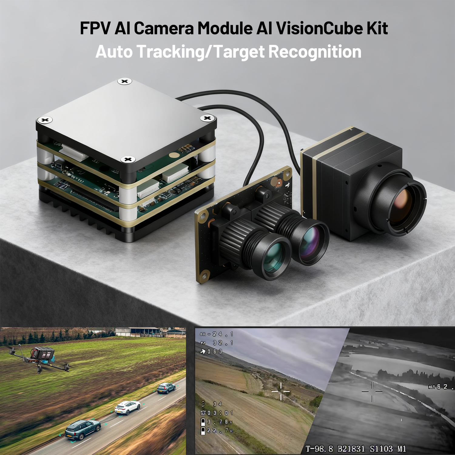 Fpv Drone Camera - โมดูลกล้อง FPV AI ชุด AI VisionCube