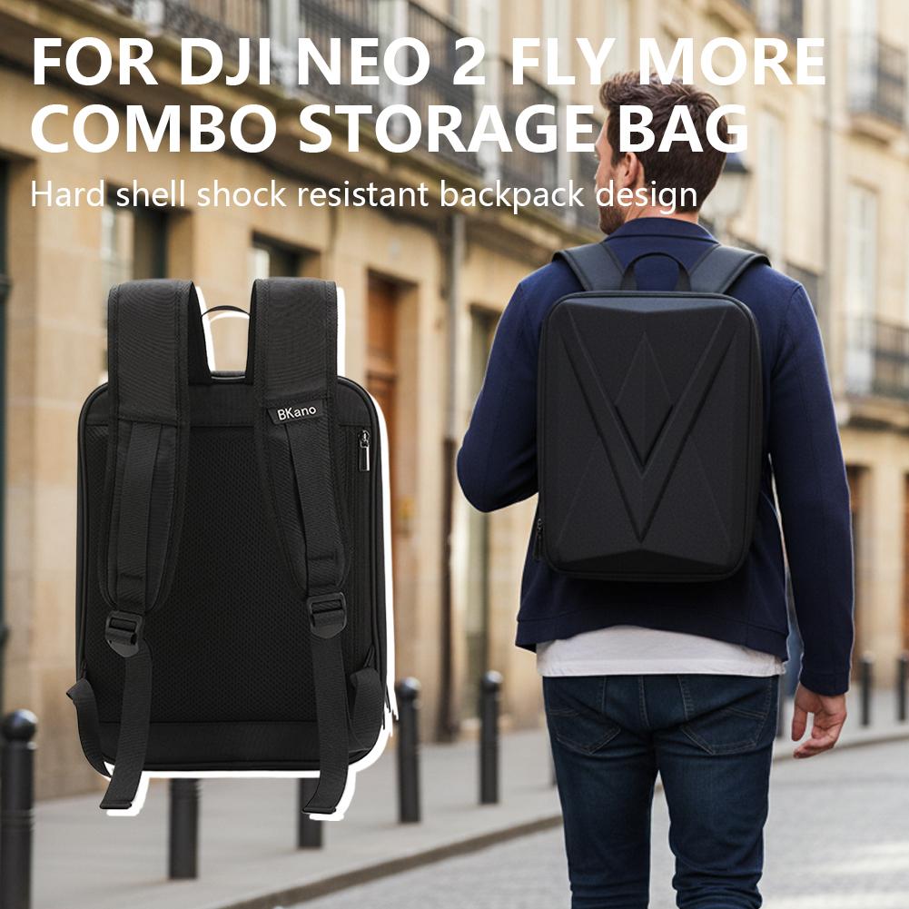 Fpv Drone Bag - กระเป๋าเป้แข็งสำหรับ DJI NEO 2 กล่องเก็บของ กระเป๋าสะพายไหล่