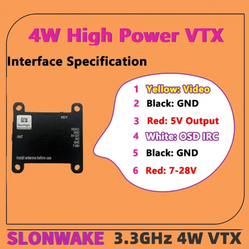 เครื่องส่งสัญญาณวิดีโอ SLONWAK - Fpv Drone Vtx บทวิจารณ์และราคา