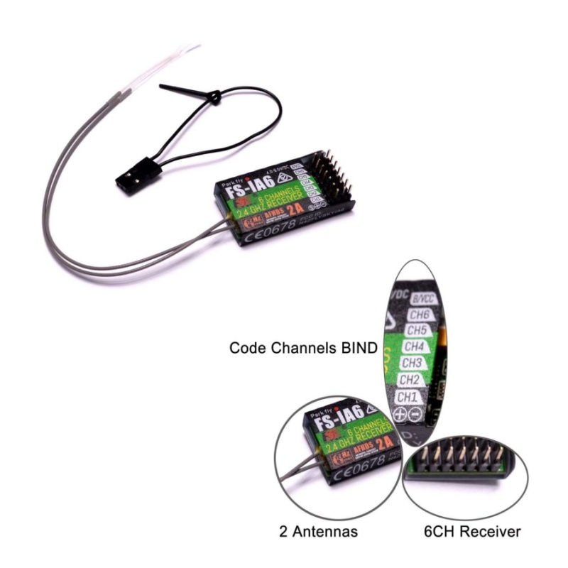 ฟลายสกาย FS-IA6 ตัวรับสัญญาณ 6 - Fpv Drone Antenna บทวิจารณ์และราคา
