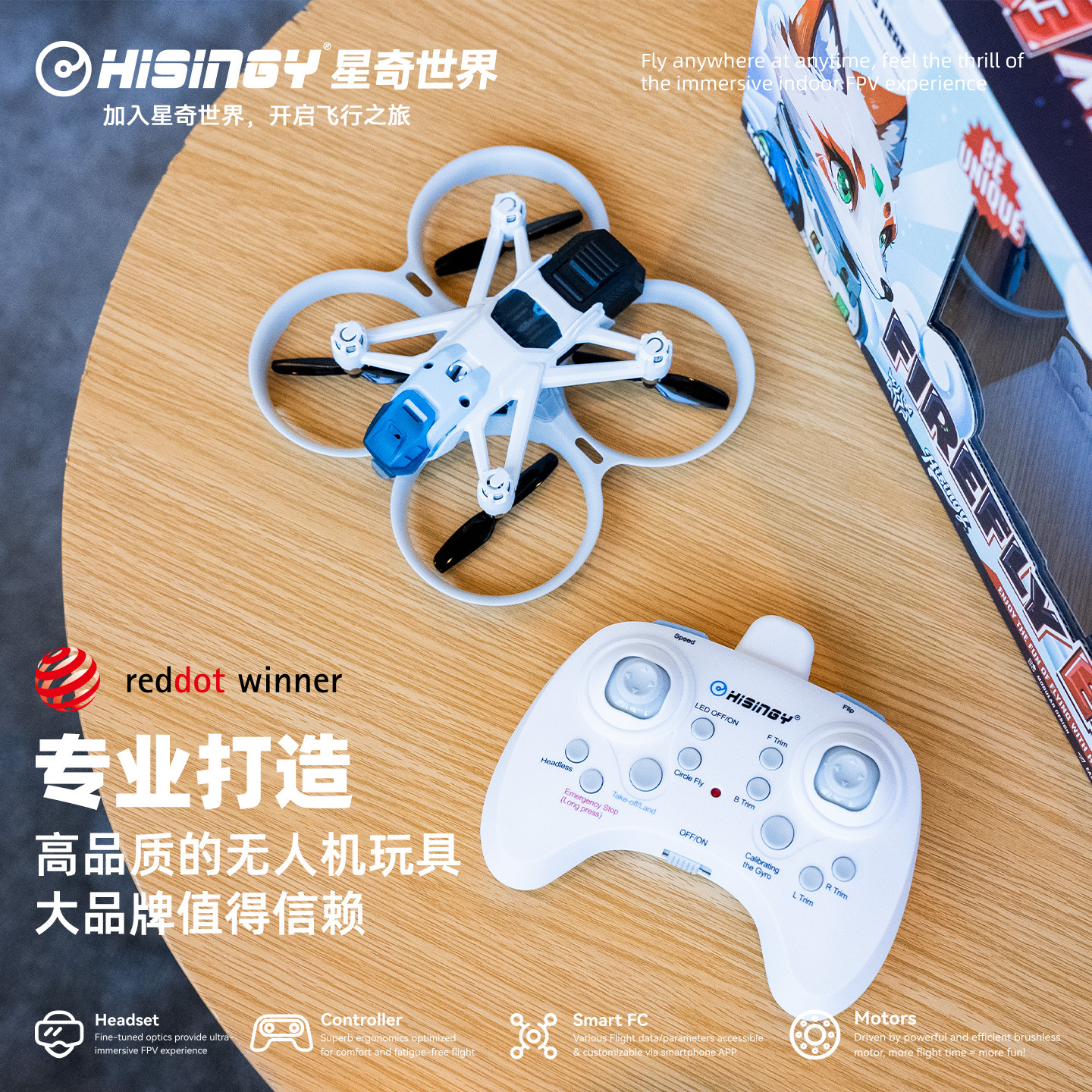 โดรน Hisingy Firefly-EX รุ่นเร - Fpv Drone Charger บทวิจารณ์และราคา