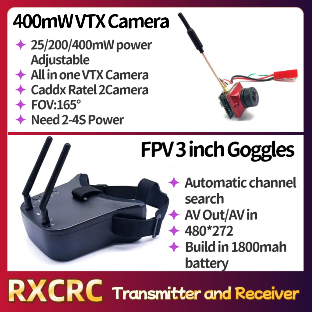 โมดูลส่งสัญญาณ RXCRC 5.8G กำลั - Fpv Drone Goggles บทวิจารณ์และราคา