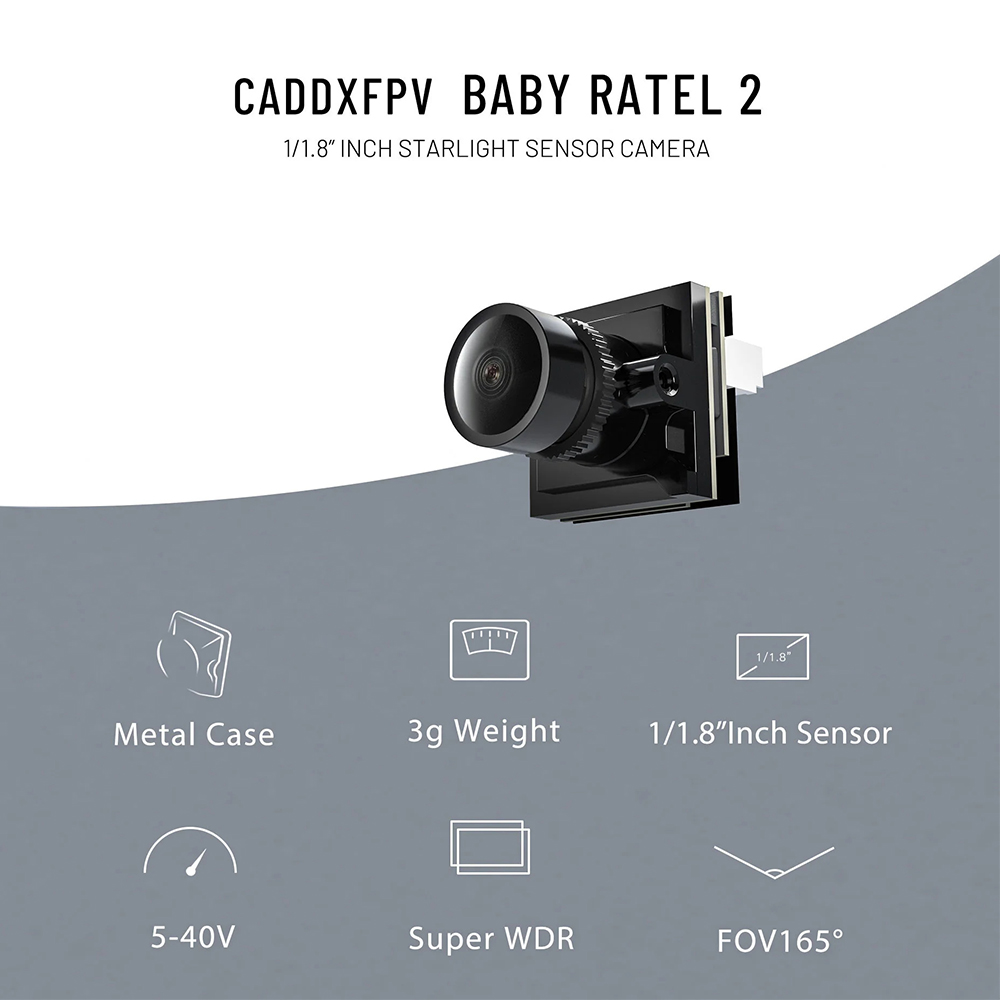 CADDX ไมโคร FPV กล้อง Ratel 2  - Fpv Drone Camera บทวิจารณ์และราคา