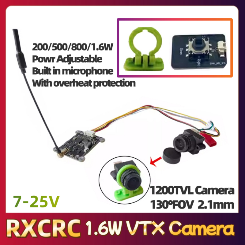 โมดูล RXCRC 5.8G 48CH 1.6W VTX - Fpv Drone Vtx บทวิจารณ์และราคา