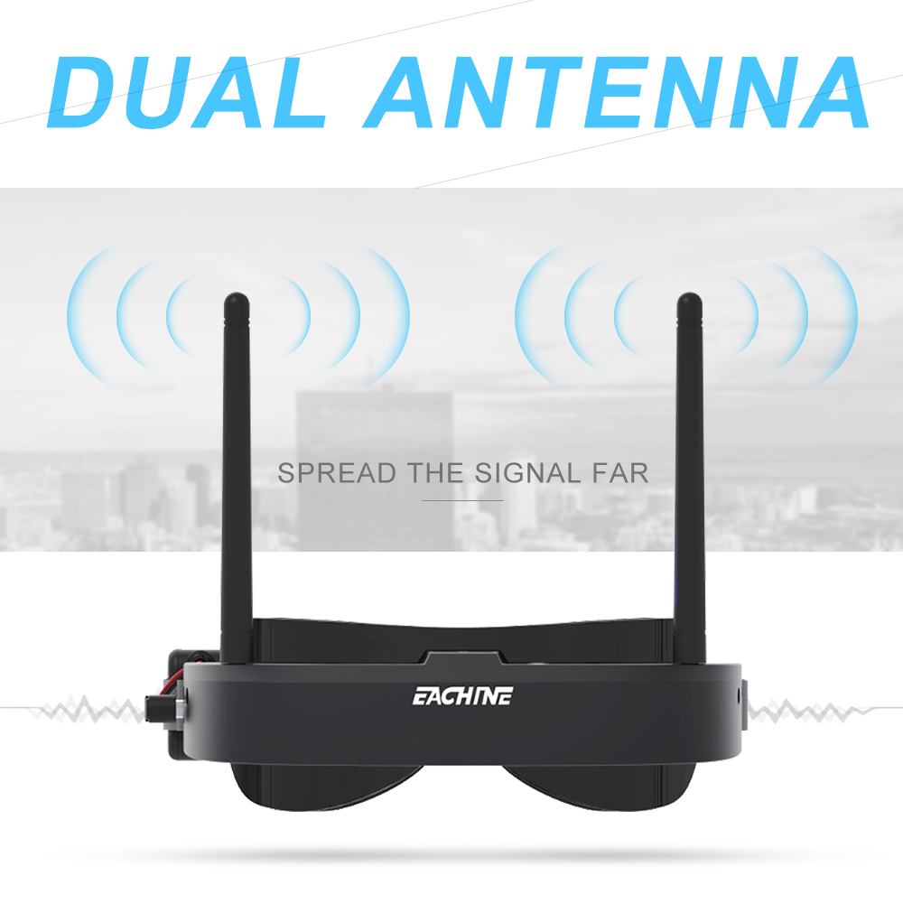 Eachine EV100 720*540 5.8G 72C - Fpv Drone Goggles บทวิจารณ์และราคา