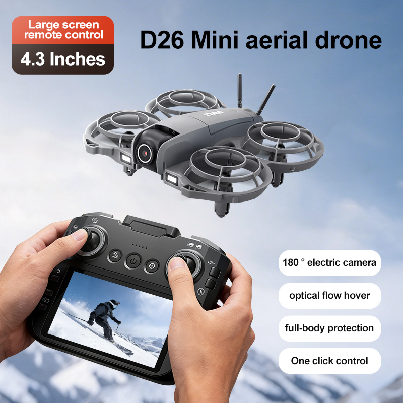 โดรน D26 4K ถ่ายภาพทางอากาศ HD - Fpv Drone Charger บทวิจารณ์และราคา