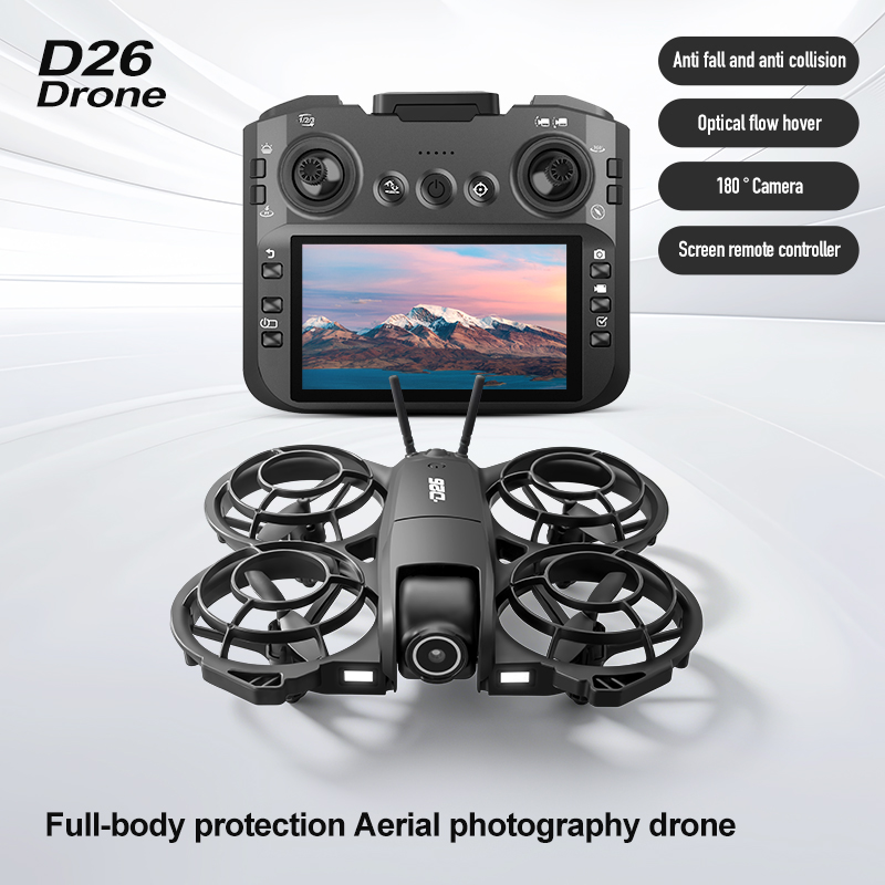 โดรน D26 4K ถ่ายภาพทางอากาศ HD - Fpv Drone Charger บทวิจารณ์และราคา