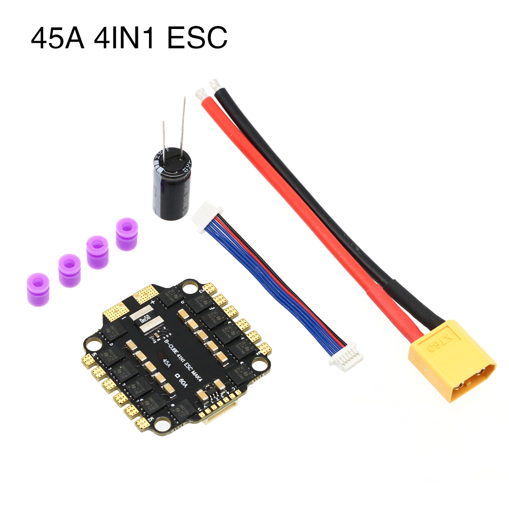 UAngel 4IN1 45A 60A ESC BLHELI - Fpv Drone Esc บทวิจารณ์และราคา