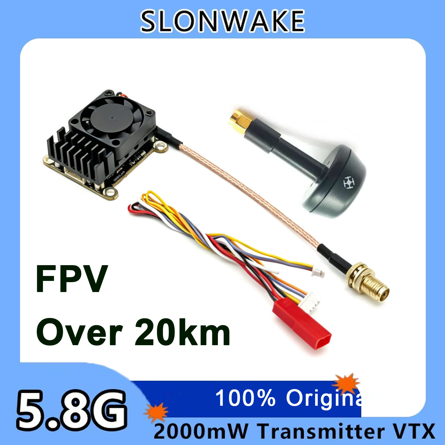 อัปเกรดใหม่ 5.8Ghz 2W ตัวส่งสั - Fpv Drone Vtx บทวิจารณ์และราคา