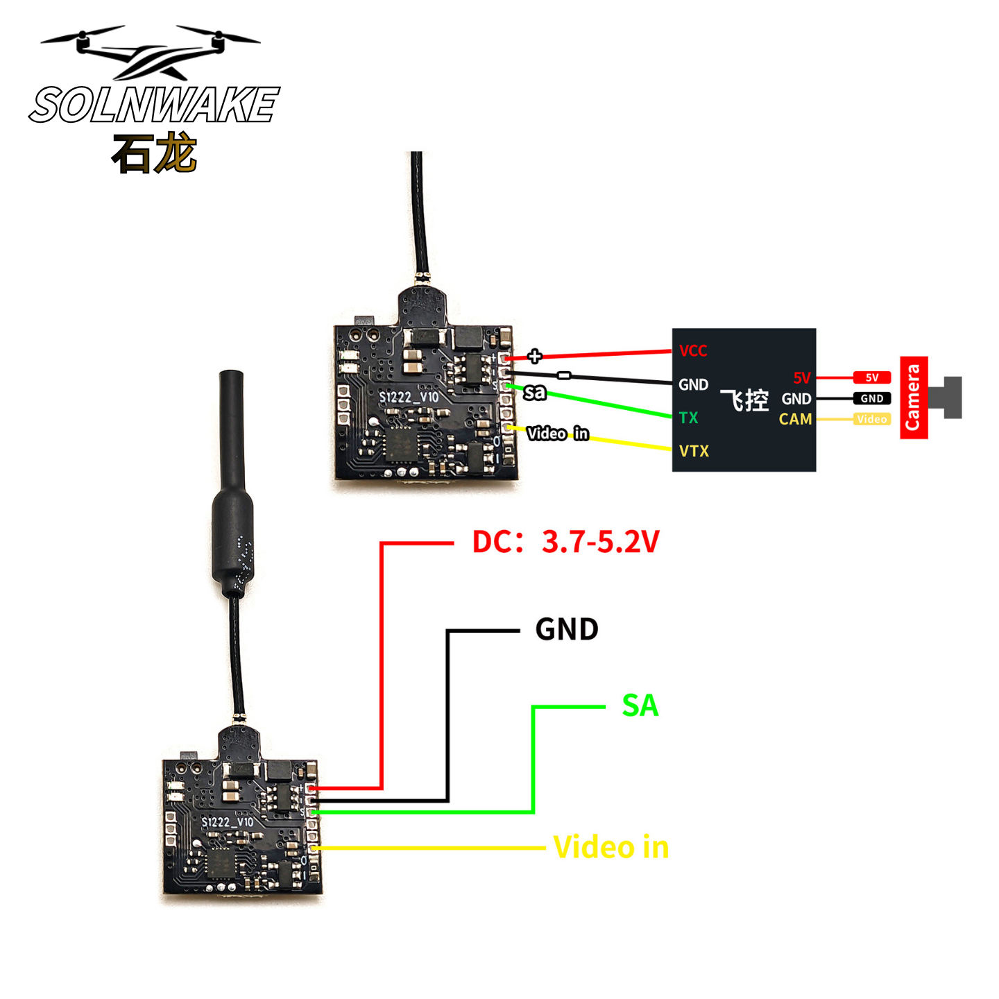 SLONWAKE Nano 5.8G 48CH 200mW  - Fpv Drone Vtx บทวิจารณ์และราคา