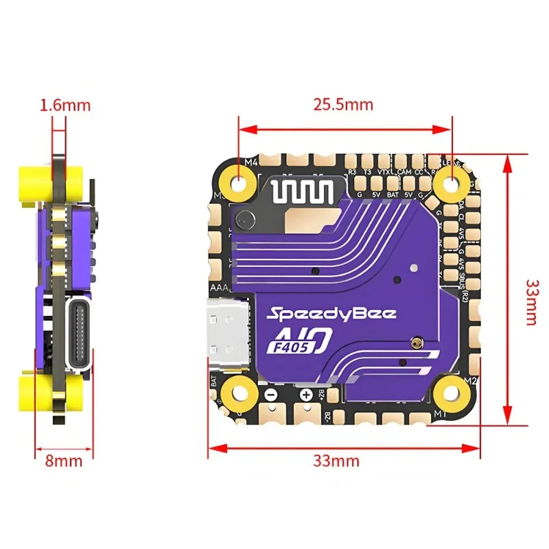 SpeedyBee F405 AIO Flight Cont - Fpv Drone Flight Controller บทวิจารณ์และราคา