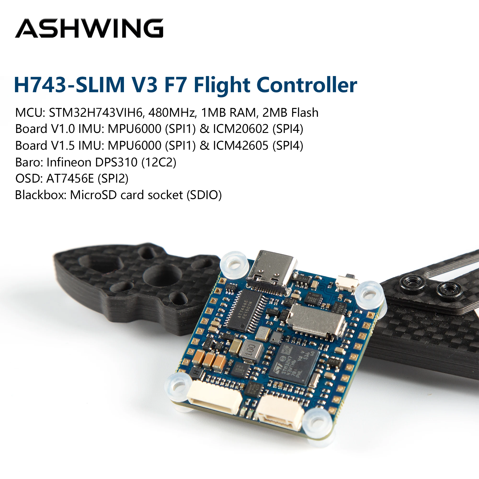 H743-SLIM V3 ชุดควบคุมการบิน S - Fpv Drone Flight Controller บทวิจารณ์และราคา
