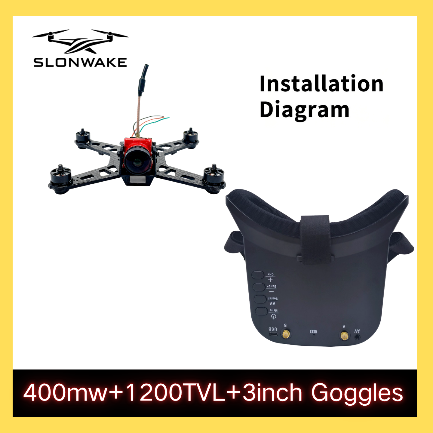 SLONWAKE 5.8G 48CH FPV 400mw V - Fpv Drone Vtx บทวิจารณ์และราคา
