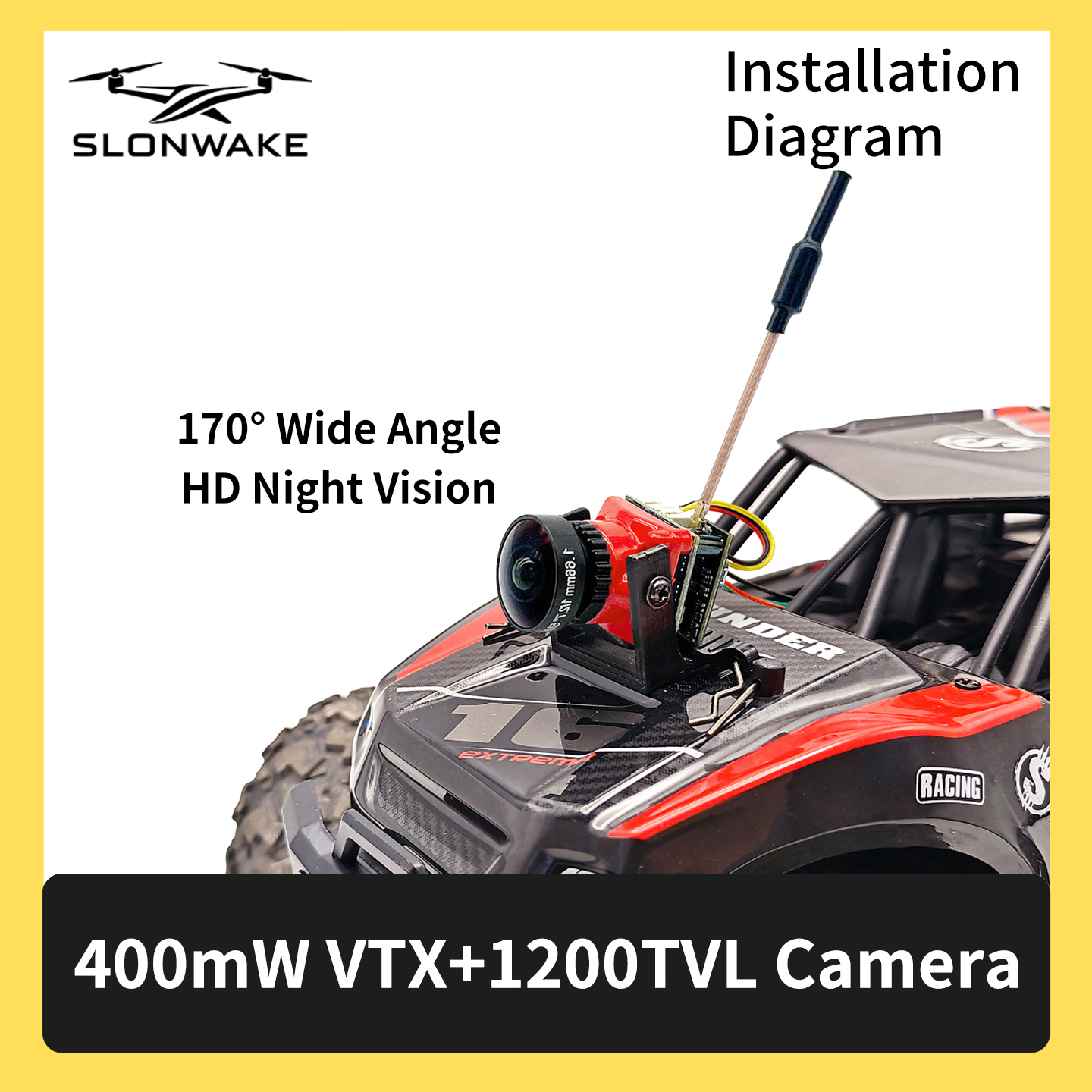 SLONWAKE 5.8G 48CH FPV 400mw V - Fpv Drone Vtx บทวิจารณ์และราคา