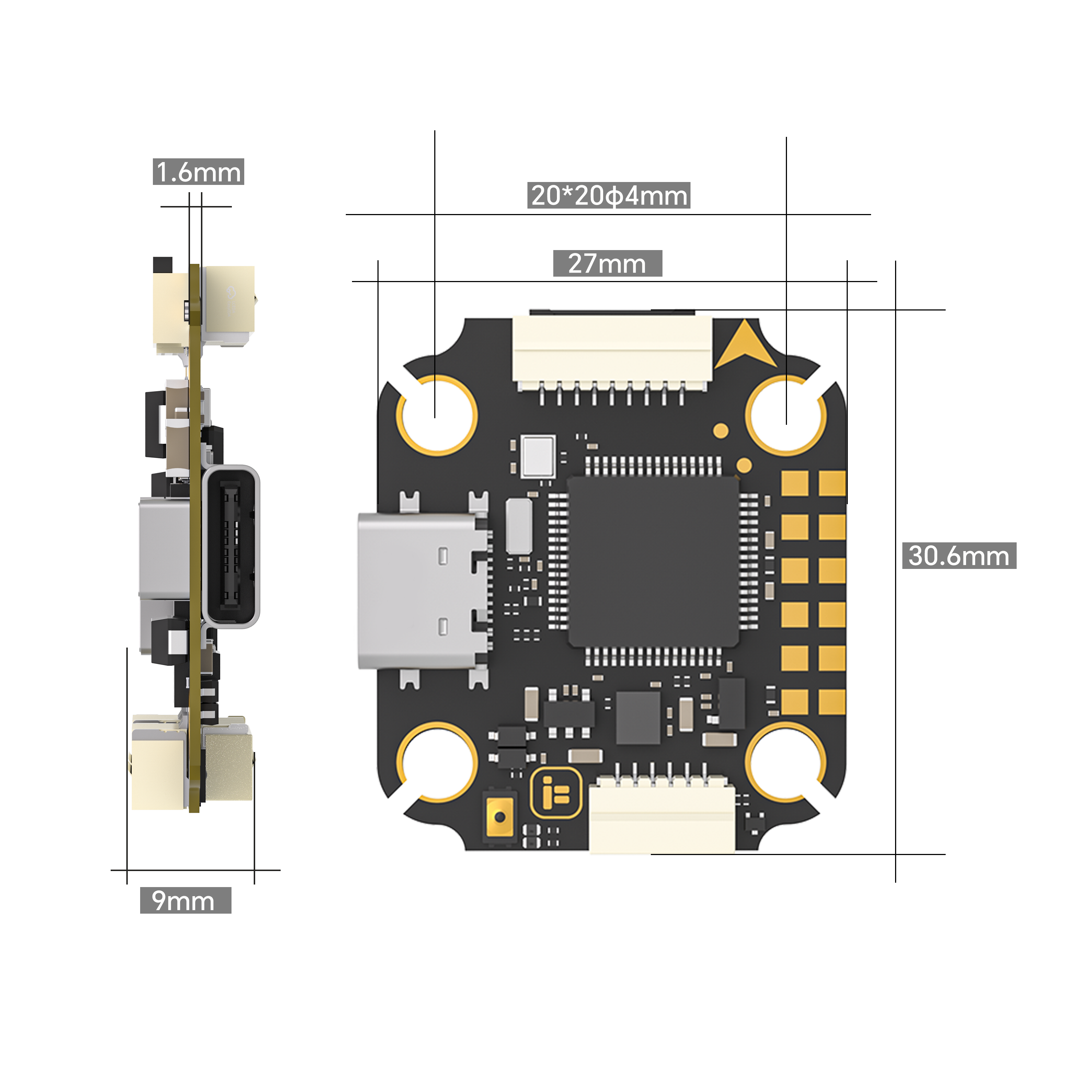 ชุดควบคุมการบิน iFlight Borg F - Fpv Drone Flight Controller บทวิจารณ์และราคา
