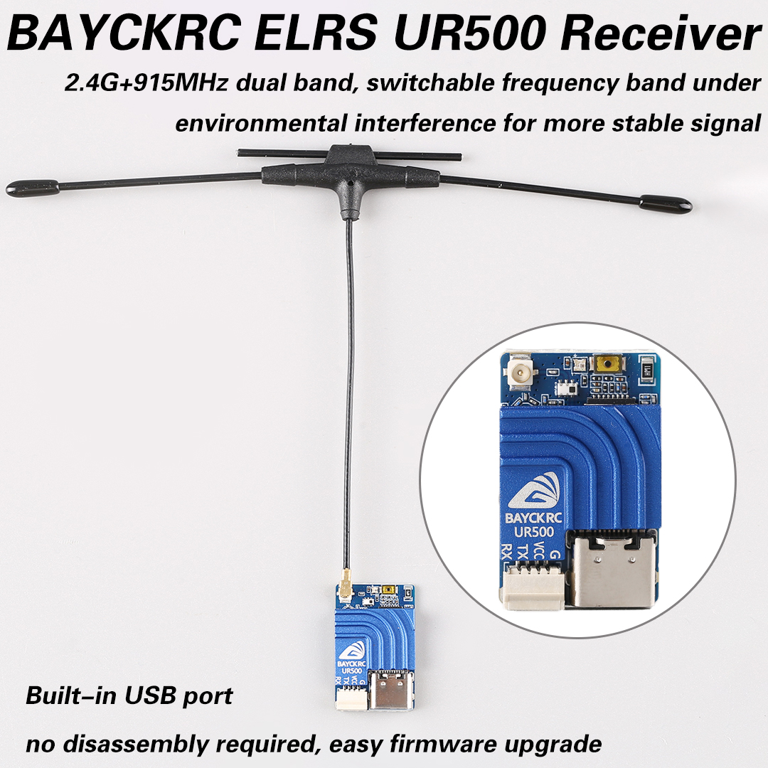 BAYCKRC UR500 ELRS RX 500mW ตั - Fpv Drone Frame บทวิจารณ์และราคา